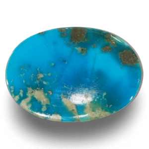 Natural Turquoise | IGC Certified | Oval Cabochon | Sea Blue Certification Number: IGCDKBAJ41447