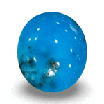 Natural Turquoise | Sea Blue | Oval | Matrix Background | IGC CertifIed Certification: IGC (IGCDKBAJ44719)
