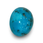 Natural Turquoise | Sea Blue | Oval Cabochon | IGC Certified | Matrix Background  Certification: IGC (IGCDKBAJ41440)