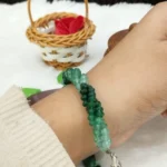 Green Premium Semi Shaded Emerald Bracelet For Men & Women