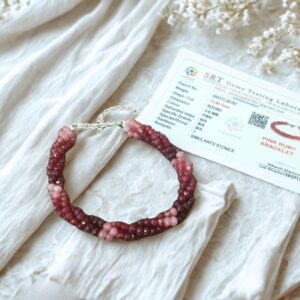 Pink Premium Semi shaded Ruby  Bracelet for Men & women