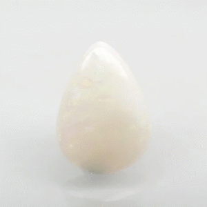 5.30 Ratti Natural White Opal | Pear Cabochon | Govt. Lab Certified