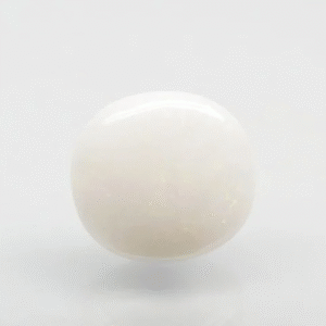 5.57 Ratti Natural White Opal | Oval Cabochon | Govt. Lab Certified