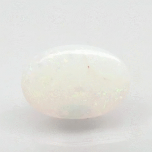 4.98 Ratti Natural White Opal | Oval Cabochon | Govt. Lab  Certified