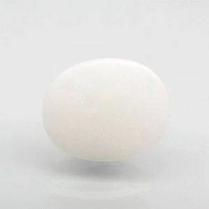 7 Ratti Natural White Opal | Oval Cabochon | Govt. Lab Certified