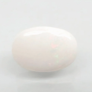 11.18 Ratti Natural White Opal | Oval Cabochon | Govt. Lab Certified