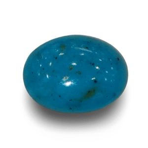 Natural Turquoise | Oval Cabochon | Sea Blue | Matrix Background | Certified No.: IGCDKBAJ41414