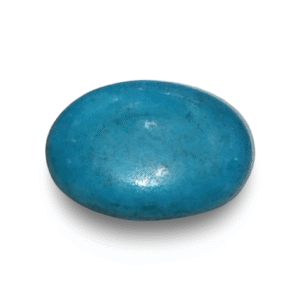 Natural Turquoise | Sea Blue | Oval Cabochon | Certified | Matrix Background  Certificate No.: IGCDKBAJ44704