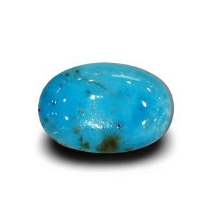 Natural Turquoise | Certified Sea Blue Firoza | Oval Shape with Matrix  Certificate No.: IGCDKBAJ44690
