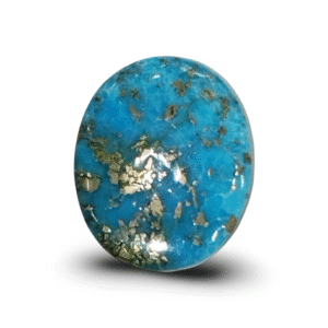 17.33 Ratti Natural Turquoise | Oval | Sea Blue | Matrix Background | Certified