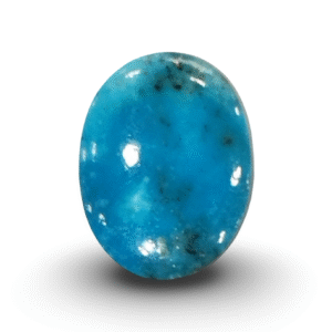 21.33 Ratti Natural Turquoise | Sea Blue | Oval Cabochon | Certified | Matrix Pattern