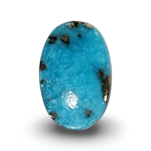 13.33 Ratti Natural Turquoise | Oval | Sea Blue | Matrix Background | Certified