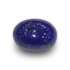 Natural Lapis Lazuli | Oval Cabochon | Deep Blue with Pyrite | IGC Certified Certificate No.: IGCDKBAJ42537