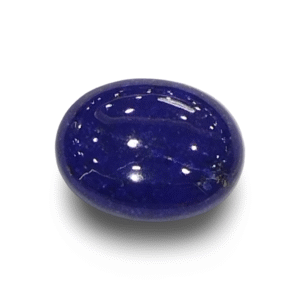 Natural Lapis Lazuli | Oval Cabochon | Deep Blue | Pyrite Sparkle | IGC Certified Certificate No.: IGCDKBAJ42485