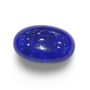 Natural Lapis Lazuli |  Govt. Lab Certified | Oval Cabochon | Deep Blue with Pyrite Certificate No.: IGCDKBAJ42516