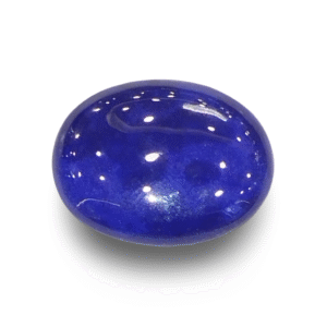 Natural Lapis Lazuli | Oval Cabochon | Deep Royal Blue with Pyrite | Certified by IGC Certificate No.: IGCDKBAJ42484