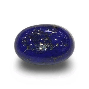 Natural Lapis Lazuli | Govt. Lab Certified | Oval Cabochon | Rich Blue with Golden Pyrite  Certificate No.: IGCDKBAJ42507