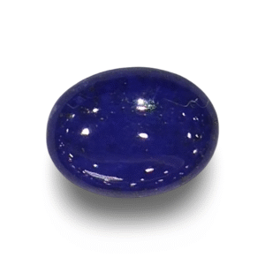 Natural Lapis Lazuli | Oval Cabochon | Deep Blue with Metallic Pyrite | Govt. Lab Certified Certificate No.: IGCDKBAJ42504