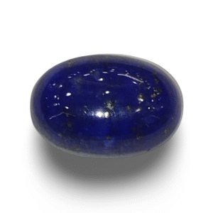 Natural Lapis Lazuli | Oval Cabochon | Deep Blue with Pyrite Sparkle | Govt. Lab Certified Certificate No.: IGCDKBAJ42520
