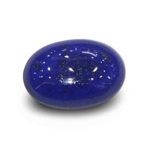 Natural Lapis Lazuli | Oval Cabochon | Deep Blue Gemstone with Pyrite Flecks | Govt. Lab Certified  Certificate No.: IGCDKBAJ42519