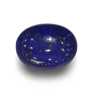 Natural Lapis Lazuli | Govt. Lab Certified | Oval Cabochon | Deep Blue with Pyrite Certificate No.: IGCDKBAJ42533