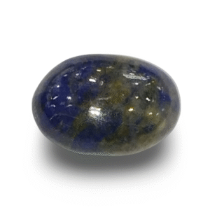 Natural Lapis Lazuli | Oval Cabochon | Deep Blue with Pyrite Inclusions | Govt. Lab Certified  Certificate No.: IGCDKBAJ42506