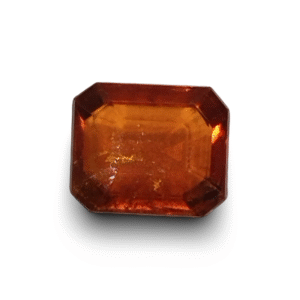 8.11 Ratti Natural Hessonite (Gomed) | Rectangle Cut | IGC Certified