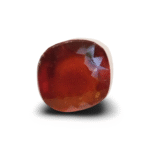 6.94 Ratti Natural Hessonite Garnet | Certified Cushion Cut | Brownish Orange