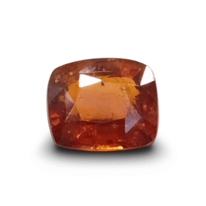 6.44 Ratti Natural Hessonite (Gomed) | Cushion Mix Cut | IGC Certified