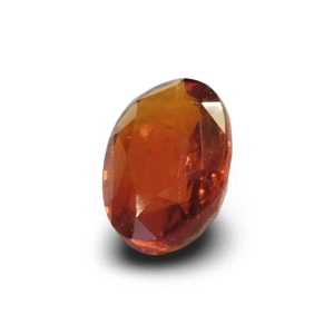 6.39 Ratti Natural Hessonite Garnet | Certified | Oval Mix Cut | Brownish Orange