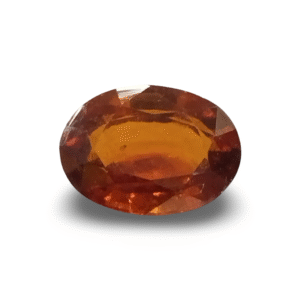 6.06 Ratti Certified Natural Hessonite Garnet | Oval Mix Cut | Brownish Orange