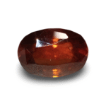9.06 Ratti Certified Natural Hessonite Garnet | Oval Mixed Cut | Brownish Orange Gemstone