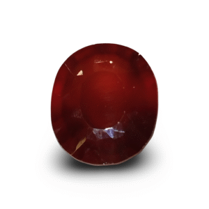 10.06 Ratti Certified Natural Hessonite Garnet | Oval Mixed Cut | Brownish Orange Gemstone