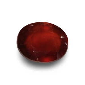 9.28 Ratti Certified Natural Hessonite Garnet | Oval Mixed Cut | Brownish Orange Gemstone