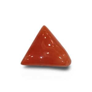 Natural Italian Red Coral | IGC Certified | Triangular Cabochon Summary No. IGCDKBAJ42423