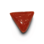 Natural Italian Red Coral | Certified Triangular Cabochon | Untreated Coral Gemstone Summary No. IGCDKBAJ42441