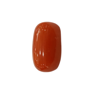 Natural  Red Coral | Certified  | Oval Cut  Gemstone Summary No. IGCDKBAJ44943